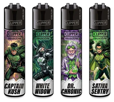 Produktbild von Clipper Reibradfeuerzeuge FFX High Guardians, 4 Stück