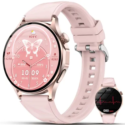 Produktbild von Smartwatch Damen mit EKG HRV Blutdruck Schlaf BMI Menstruationszyklus