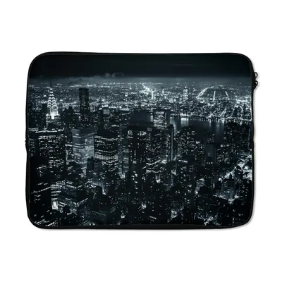 Produktbild von MuchoWow® Laptop Hülle 15 Zoll Skyline - New York - Nacht Laptoptasche - Laptoptasche - Sleeve - Rundum-Schutz