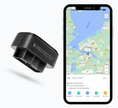 Produktbild von Protectly® OBD GPS Tracker Auto – ohne Abo – 10 Jahre SIM – 150 Länder – 4G Echtzeitortung – Plug & Play – OBD2