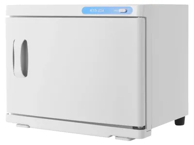 Produktbild von Handtuchwärmeschrank - Elektrisch - 23 l - 200 W - 70 °C Sterilisation - Tischgerät/freistehend - Weiß