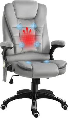 Produktbild von Vinsetto Vinsetto Bürostuhl mit Massagefunktion, grau