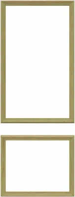 Productafbeelding van Deursierlijsten Set - Deur Decoratie - Deur Aankleden - Voorgesneden 45° - 100x60cm - Bruin