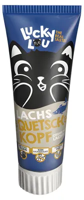 Image de Lucky Lou BOUILLONS - Friandises crémeuses pour chats, sans céréales & sans sucre, friandises pour chats riches en vitamines en tube refermable de 100g