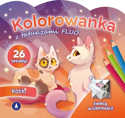 Produktbild von Malbuch „Kätzchen mit Neon-Tattoos“ für Kinder