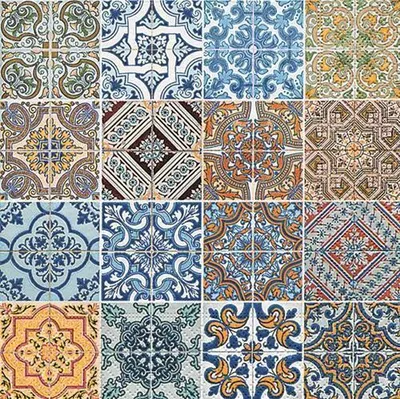 Produktbild von 20 Servietten Tiles - Mandala quadratisch 33x33cm