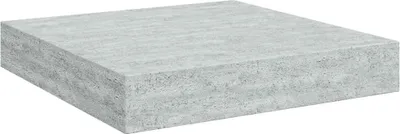 Obrázek produktu pro vidaXL Plovoucí police betonová šedá 23x23,5x3,8 cm MDF