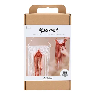 Produktbild von Creativ Company Makramee Bastelset Wanddekoration - Starterset DIY Paket
