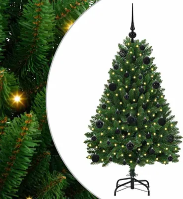 Image de vidaXL Arbre de Noël artificiel vert 120 cm PVC et métal
