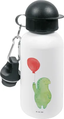 Produktbild von Mr. & Mrs. Panda Trinkflasche Schildkröte Luftballon - Weiß - Geschenk, Schildkröten, Getränkeflasche, Motivation, Kinder, Kindergarten, Jahrmarkt, Kindergartenflasche