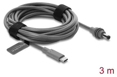 Produktbild von DeLOCK 91821, 3 m, USB C, DC 5.5mm, 20 V, 5 A