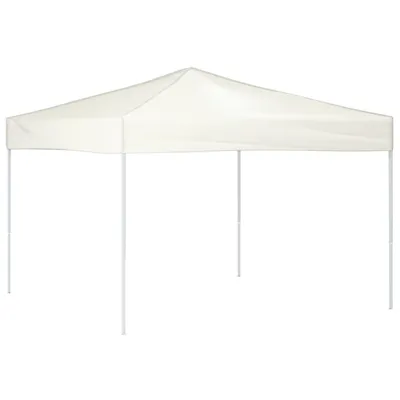 Image de vidaXL Tente de réception pliante Crème 3x3 m