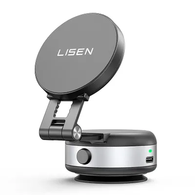 Produktbild von LISEN 360° Elektrische Vakuum Magnet-Handyhalterung – Überall einsetzbar