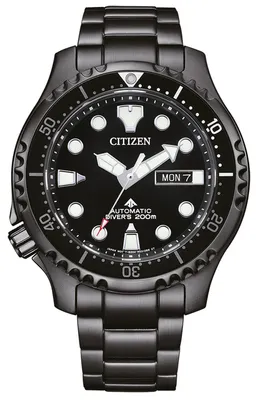Produktbild von Citizen NY0145-86EE Promaster Marine Herren Taucheruhr Edelstahl Schwarz Ionen Beschichtet Automatik 20Bar 44mm Durchmesser