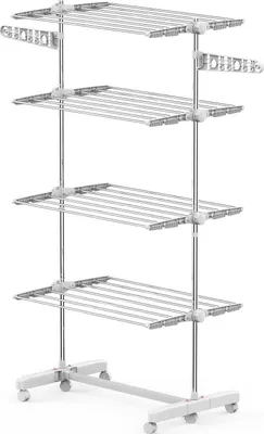 Obrázek produktu pro Postranní Křídla Věžového Sušáku Na Prádlo Skládací Na 3 Nebo 4 Úrovně (4 Úrovně)