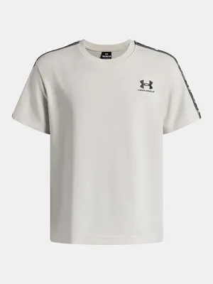 Image de Under Armour Ua B Icon Taped Ss - blanc Summit, taille : S
