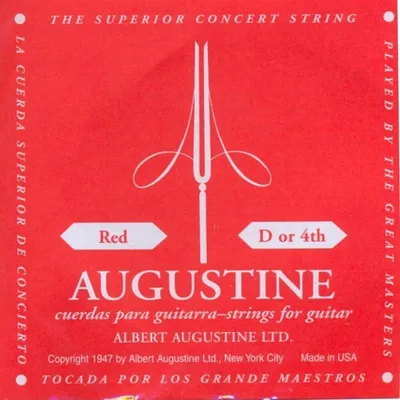Produktbild von Augustine red - d4 Einzelsaite, medium tension
