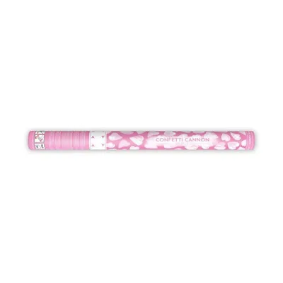 Obrázok produktu pre Konfety v tube – srdiečka, biele 60cm Party Deco