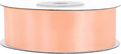 Produktbild von Satinband 25mm x 25m Rolle Apricot