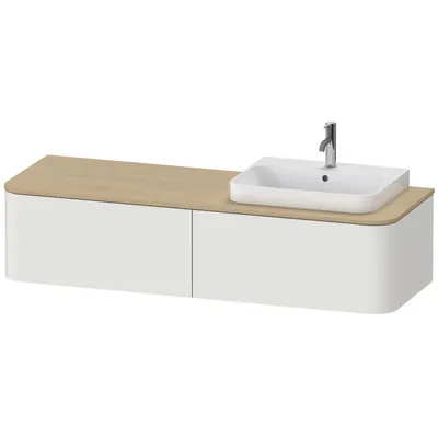 Produktbild von DURAVIT HP4944R3939 WTU HappyD2+ wandh.,354x1600x550mm