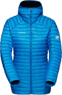 Aenergy IN Kapuzenjacke für Damen von Mammut in leuchtendem Blau; isolierend und ideal für Outdoor-Aktivitäten.