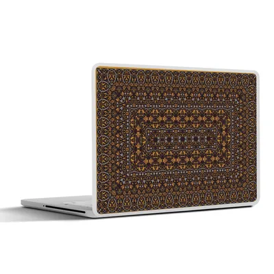 Produktbild von MuchoWow® Laptop Aufkleber Sticker Cover Persische Teppiche - Teppiche - Muster - Orange 25x18 cm - Laptop-Deko