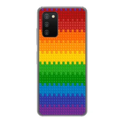 Produktbild von MuchoWow® Handyhülle Schutzhülle Hülle für Samsung Galaxy A03s Patoon - Regenbogen Silikon Softcase Handy Hülle - Schutz