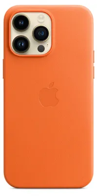 Obrázok produktu pre Apple Leder Case iPhone 14 Pro Max og mit MagSafe - orange - Apple MPPR3ZM/A - (Smartphone Zubehör / Aufbewahrung / Schutz)