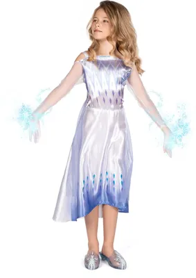 Produktbild von Klassisches Kostüm weiß Elsa Frozen - Die Eiskönigin 2 Mädchen 5-6 Jahre (109-126 cm))