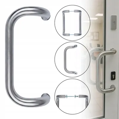 Immagine prodotto di Maniglia per porta, acciaio inox, 25 x 300 mm, set