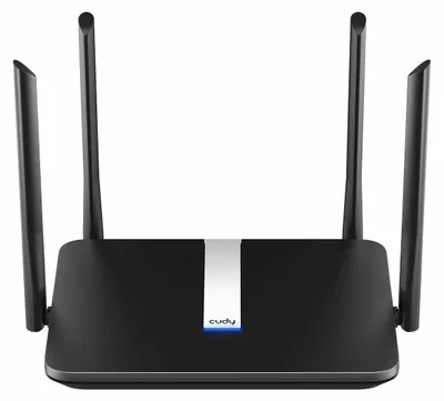 Produktbild von Cudy X6, Wi-Fi 6 (802.11ax), Dual-Band (2,4 GHz/5 GHz), Ethernet/LAN, Schwarz, Tabletop-Router