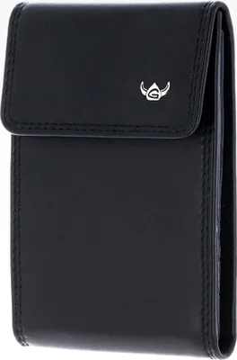 Produktbild von Leder Polo RFID Schutz Kartenetui Schwarz