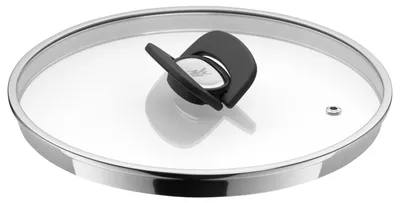 Produktbild von WMF 3201113007, Rund, Schwarz, Edelstahl, Transparent, Glas, Schwarz, 24 cm