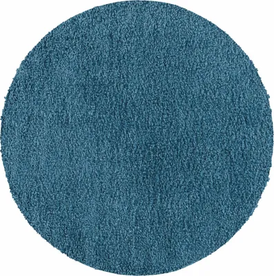 Produktbild von Carpetsale24 Hochflor Teppich Uni Einfarbig Modern Shaggy Teppich Wohnzimmer Flauschig Weich Preishammer, Grösse: 80 cm Rund