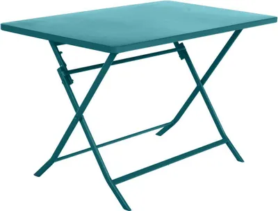 Produktbild von Rechteckiger klappbarer Gartentisch Greensboro Blaugrün - 4 Plätze - Hespéride