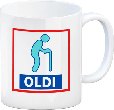 Produktbild von Oldi Discounter Kaffeebecher für Papa