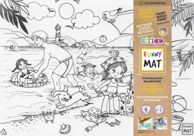 Zdjęcie produktu dla Funny Mat Strigo  wodoodporna mata do kolorowania na letnią twórczą