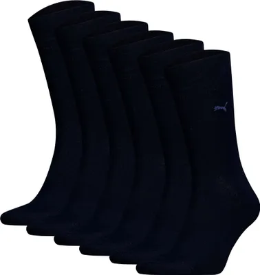 Produktbild von PUMA Herren Socken, 6er Pack -  Classic, Kurzsocken, Logo, einfarbig Marine 43-46