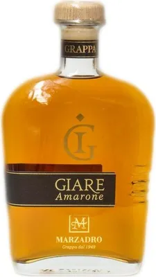 Produktbild von Marzadro Le Giare Grappa Affinata Amarone 700 ml.