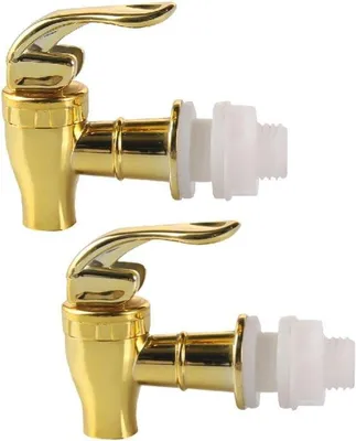 Produktbild von Goldspritzender Wasserhahn für Wasserflaschen mit Druckknopf