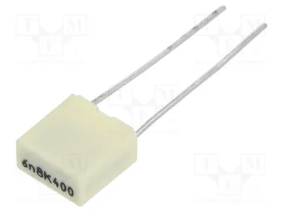 Produktbild von 5x Kondensator: Polyester 6,8nF 200VAC 400VDC Rastermaß: 5mm  ±10% R82MC1680DQ50K