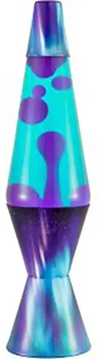 Obrázok produktu pre LAVA® - Lampa Aurora Boreal 2047, fialový vosk, modrozelená tekutina, ozdobný podstavec a viečko, originál 14,5 palca. Svietidlo pohybovej značky