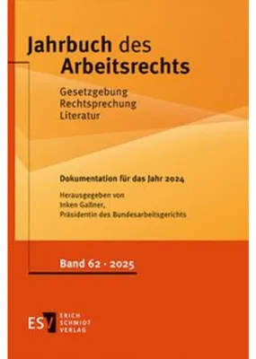 Obrázok produktu pre Jahrbuch des Arbeitsrechts. Gesetzgebung - Rechtsprechung - Literatur.... / Jahrbuch des Arbeitsrechts