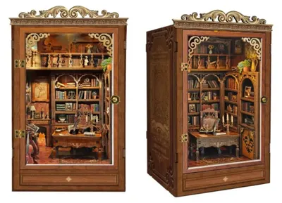 Obrázok produktu pre Time Book House – Joincon DIY Book Nook miniatúrny domček 3D puzzle s LED osvetlením