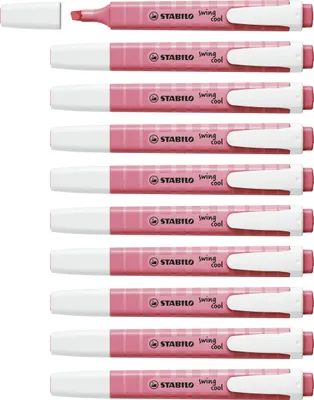 Produktbild von STABILO swing cool Pastel, 1 Stück(e), Pink, Meißel, Pink, Weiß, Cherry blossom pink, Rechteck