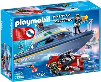 Produktbild von PLAYMOBIL® 71394 - City Action - Polizei Boot