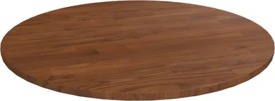 Zdjęcie produktu dla Okrągły blat do stolika, ciemnobrązowy, Ø60x1,5 cm, lity dąb