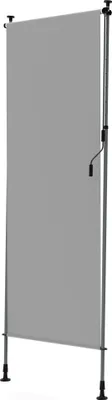 Produktbild von YRHome Vertikalmarkise 100 × 310 cm Markise Balkon Terrasse Garten Sonnenschutz Sichtschutz Teleskop Klemmmarkise Hellgrau