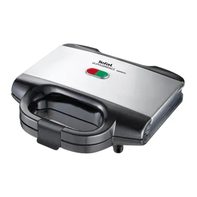 Produktbild von Moulinex Sandwichtoaster Ultracompact SM156, Schwarz, Edelstahl, Kunststoff, Edelstahl, Fertig, 230 x 130 mm, 700 W, Typ C