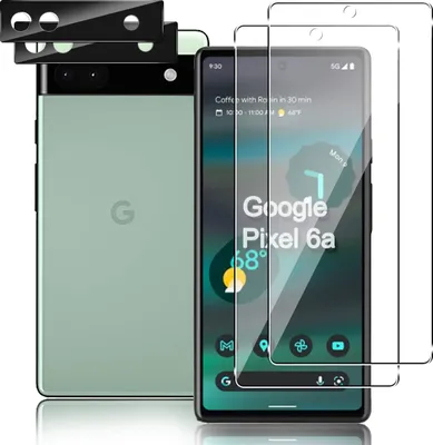 Produktbild von 2X Schutzglas ( Display + Kamera ) für Google Pixel 6A Panzerfolie Full Screen 9H